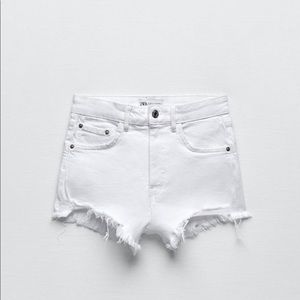 Zara High-Rise Denim Shorts